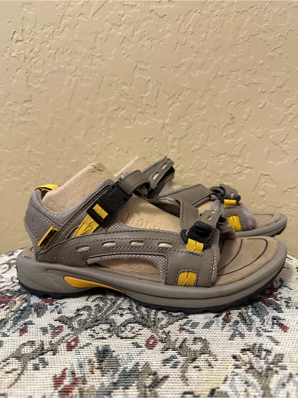 Teva Women's Gray and Yellow Outdoor Sport Sandals